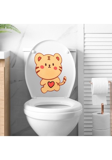 Suntek Sevimli Tuvalet Deodorantı Çıkartmalar Hayvan Kaplan