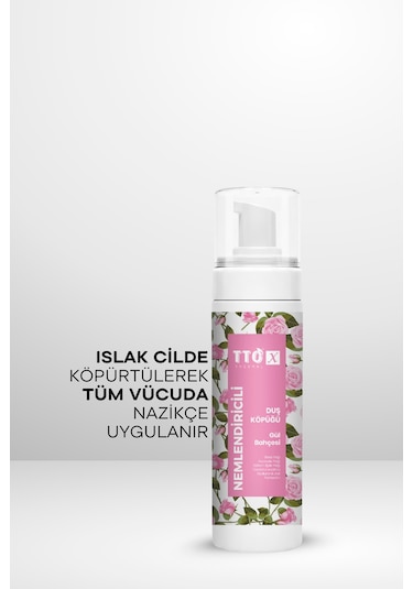 Tto -X Nemlendiricili Duş Köpüğü Gül Bahcesi 200Ml