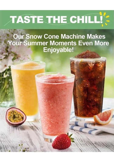 Jialan Kar Koni Makinesi Traş Buz Makinesi Manuel Buz Tıraş Yeşil