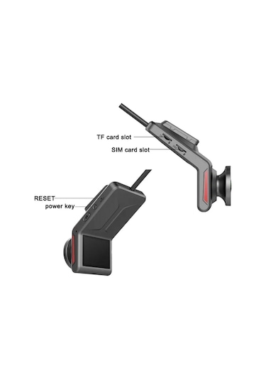 Uzaktan Canlı İzlemeli Sim Kartlı Gece Görüşlü Fhd 1080p 4g Gps Takipli Araç Güvenlik Kamerası