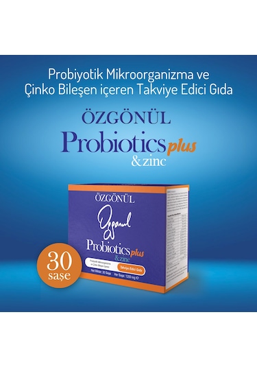Özgönül Probiotics Plus & Zinc 30 Saşe