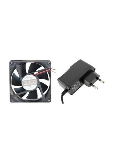 Kuluçka Makinesi Seti - 2 Parça - 12v Adaptör - 80x80mm Fan-4924