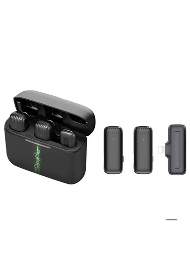 J13 Iphone Uyumlu Lightning Kablosuz Yaka Mikrofonu Gürültü Azalt