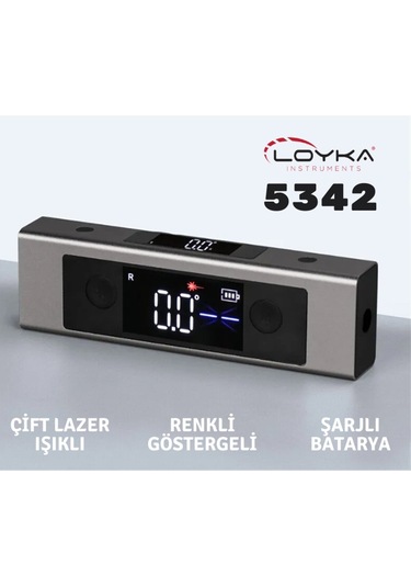 Loyka 5342 Mini Dijital Eğim Ölçer Lazerli