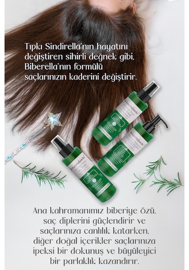 Mecitefendi Biberiye Saç Bakım Seti Biberella - Biberiye Şampuan 150 ml + Biberiye