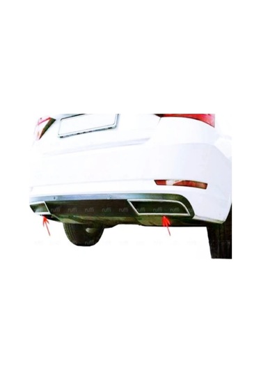 Skoda Superb Egzos Çerçevesi - Krom 2 Parça Sd 2015-2023