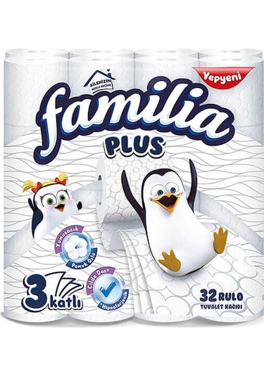 Familia Plus 3 Katlı Tuvalet Kağıdı 32 Rulo