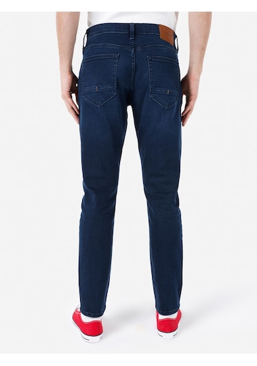 Colins 041 Danny Dar Kesim Düşük Bel Düz Paça Mavi Erkek Pantolon Cl1068865 DENİM
