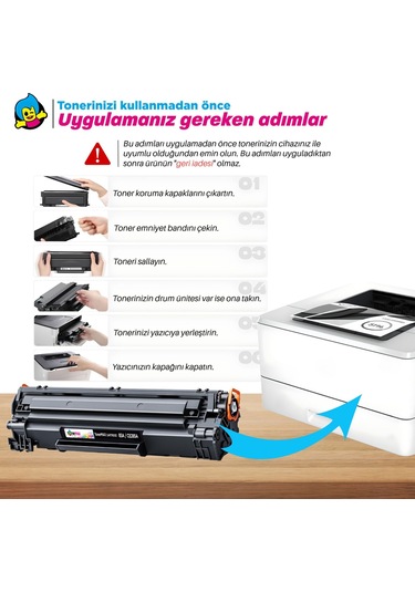 Hp Ce285a Uyumlu Toner 4'lü Paket/ P1102 / M1122 / M1212nf / M1132