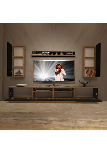 Decoraktiv Trendstyle 5220d Mdf Tv Ünitesi Tv Sehpası Pera - Siyah