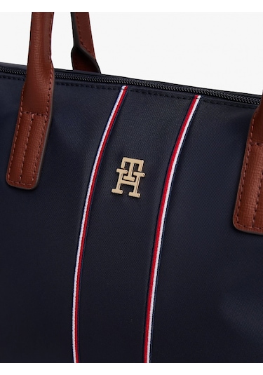 Tommy Hilfiger Popette Mini Kurumsal Kadın Mavi Çanta Aw0aw177070gy Mavi