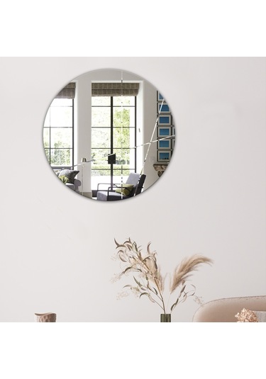Ayna | Düz Ayna | Tasarım Kanallı | Çap60Cm