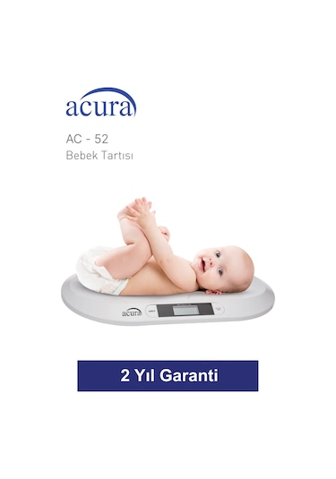 Acura Ac-52 Ce Onaylı 20kg Kapasiteli Dijital Bebek Tartısı