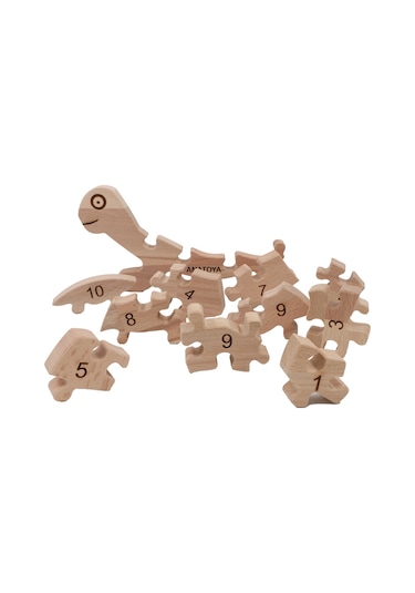 Ahşap Kaplumbağa Puzzle - Anatoya