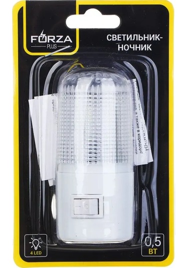 Kangvka Enerji Verimli 0.6w Led Gece Lambası, Tpu Korumalı, Mekanik Anahtar, 220v, Beyaz, 4 Adet - Ev Odalarında Konforlu Aydınlatma Beyaz