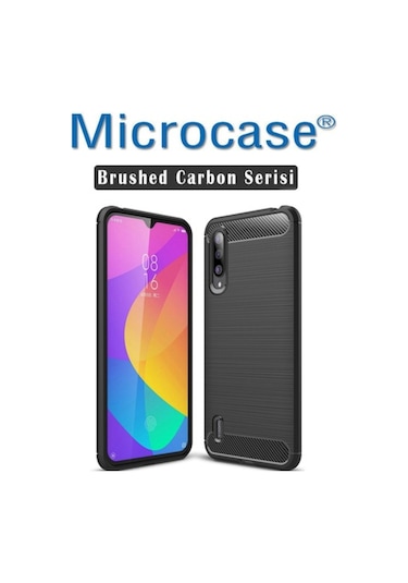 Xiaomi Mi Cc9E - Mi A3 Brushed Carbon Kilif + Cam (Seç) 369202428
