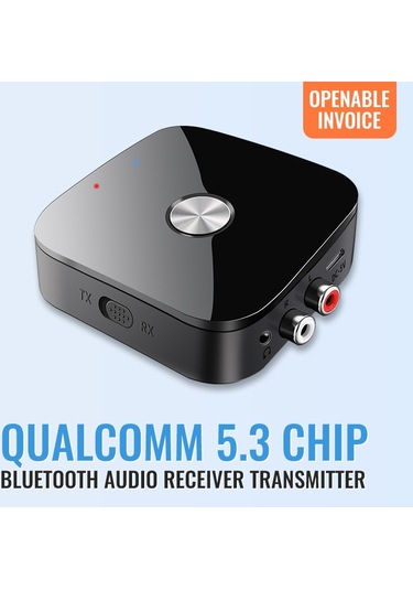 Cbtx T69 2'si 1 Arada Bluetooth 5.3 Aptx Uyarlanabilir Alıcı Verici Kablosuz Ses Adaptörü