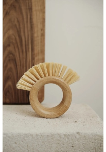 Ahşap Sebze Meyve Yıkama Fırçası