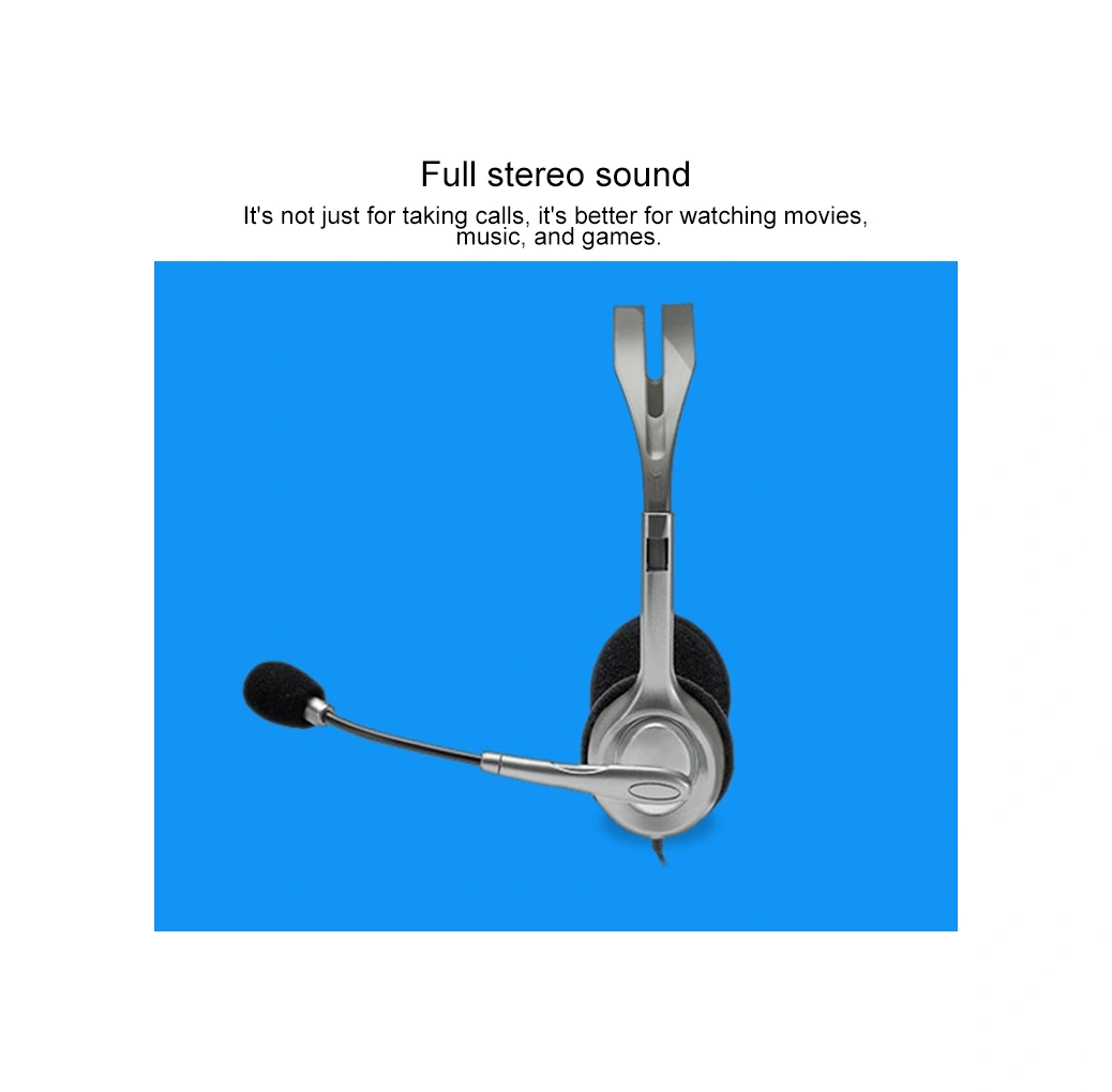 Sones Logitech H110 Çift 3,5 Mm Ses Girişli Stereo Kulaklık