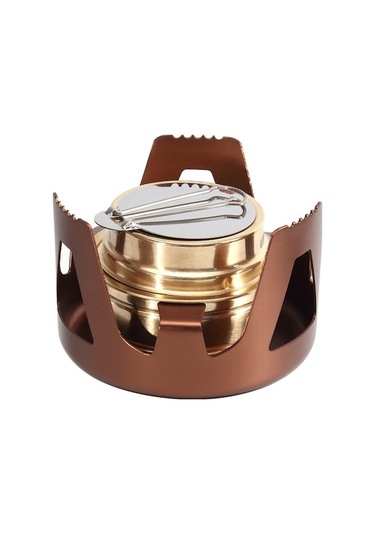 Halın Outdoor Kamp & Piknik İçin Mini Gaz Brülör Kahverengi Haki Haki