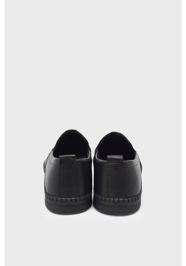 Castle Black 71101 Erkek Hakiki Deri Comfort Ayakkabı Siyah Siyah