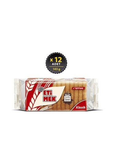 Eti Etimek Klasik Kızarmış Ekmek 12 x 143 G