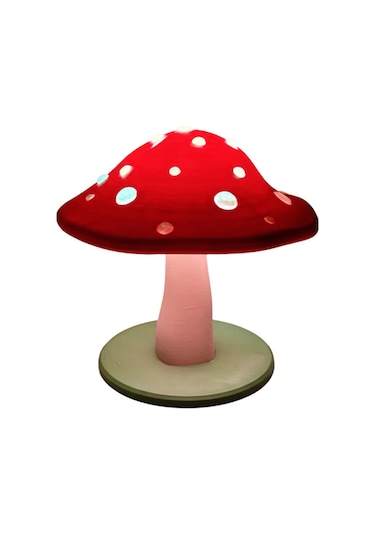 Amanita Lamba - Dekoratif Masa Lambası Kırmızı