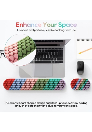 Bilgisayar Klavyesi İçin Bilek Desteği, Ergonomik Fare Bilek Desteği