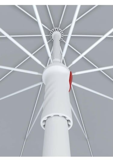 Sumedecor&Design 10 Telli Plaj Balkon Bahçe Şemsiyesi Eğilebilir 200 Cm Çap Bidon