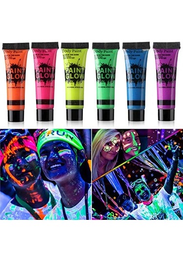 Neon Glow Fosforlu Krem Boya - 12 Adet