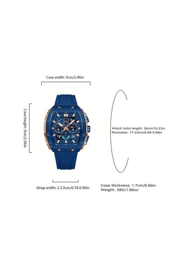 Elmpaly Ofns Erkek Digital Analog Kadranlı Gece Işıklı Suya Dayanıklı Çizilmeye Dayanıklı Kronometre Dünya Saati Siyah Gümüş Kol Saati Diğer