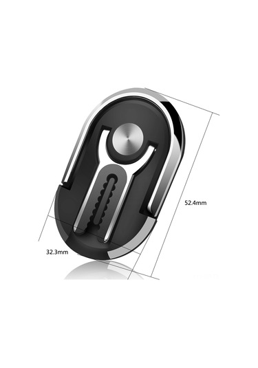 Geeroyoo Araç Hava Çıkışı İçin 360 Dönebilen Çok Amaçlı Telefon Tutucu - Gül Kırmızısı