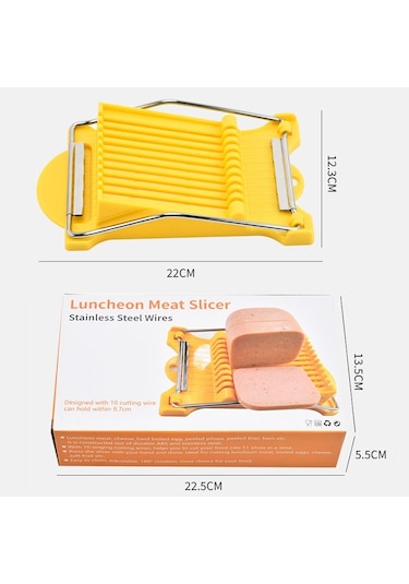 Cbtx Ja-958 Öğle Yemeği Et Jambon Dilimleme Ev Meyve Kesici Muz Dilimlenmiş Mutfak Yumurta Kesici Sarı
