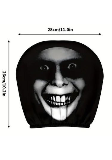 Dekoratif Oto Başlık Kılıfı/maske 2'li Gri