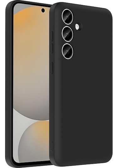 Kılıfist Galaxy Uyumlu S24 Fe Kılıf Kamera Korumalı Kartlık Hazneli Klfs Vitra Kapak - Siyah Siyah