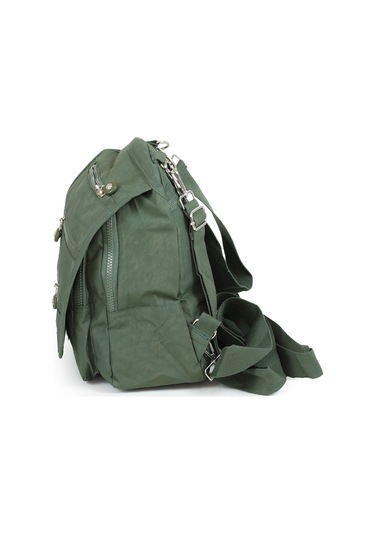 Küçük Boy Krinkıl/klinkır Su Geçirmez Çok Gözlü Uzun Askı Günlük El Omuz Ve Sırt Çantası Yeşil 13-5a Yeşil