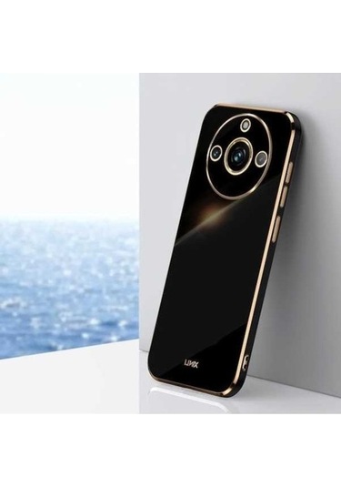 My Topped Realme 11 Pro + 5g Xınlı Düz Kenar 6d Elektrolizle Tpu Sert Koruma Telefon Kılıfı Kırmızı Kırmızı