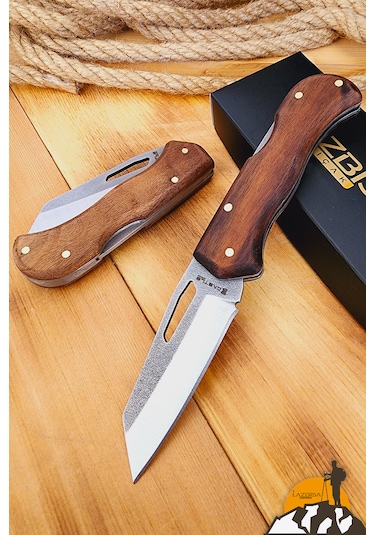 Ceviz Sap Kamp Çakısı Outdoor Piknik Çakısı Bahçe Çakısı Çkp-823 Kahverengi