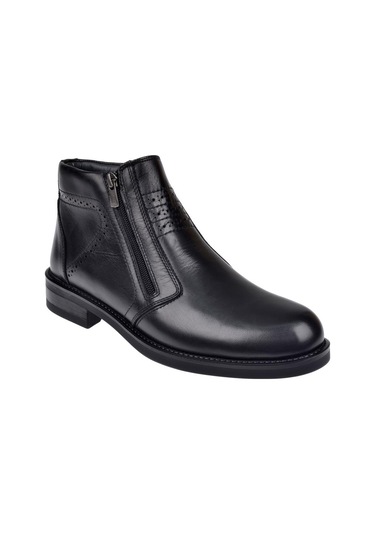 Forelli Hakiki Deri Klasik Erkek Bot For-piel Siyah-siyah Siyah