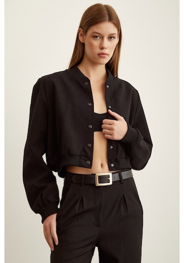 Never More Astarlı Çıt Çıtlı Mont Siyah