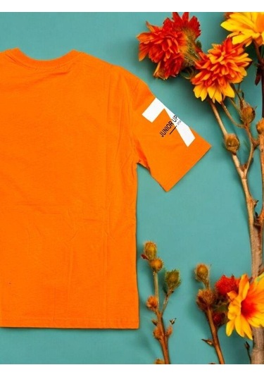 Çocuk 7 Baskılı Tshirt-14056-siyah Siyah