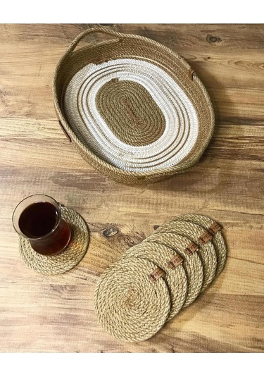 Çok Amaçlı Hasır Jüt Ipten Kapaklı Sepet 001