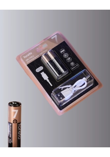 Hızlı Şarj Teknolojili Usb Şarjlı Aaa Pil - 40 Dakikada Tam Şarj