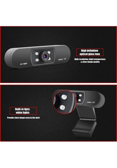 Dancemonkey Ashu 1080p Full Hd Web Kamera - Mikrofonlu, Usb 2.0, Bilgisayar İçin