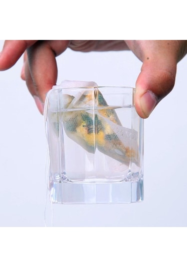 Jms 100/50/10 Adet Tek Kullanımlık Dokunmamış Kumaş Baharat Filtreleri Çay Poşetleri 8x10cm 50 Beyaz