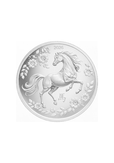 Agakulche Çin Takvimi At Yılı 2026 Gümüş Sikke Coin