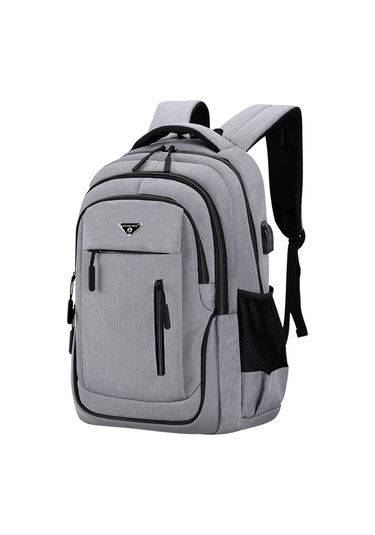 Yifomall 18" Usb Şarjlı Su Geçirmez Çanta - İş, Okul, Seyahat İçin Geniş Hacimli, Multi Bölmeli, Konforlu Omuzlı Gri Sırt Çantası Çok Renkli