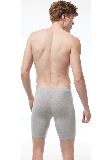Malabadi 018 Erkek Uzun Paçalı Modal Boxer-Gri