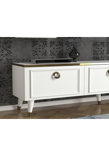 Dekorister Exclusive Kornelya Tv Ünitesi Beyaz