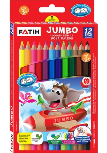 Fatih 12'li Boyama Seti Kuru, Sulu, Pastel, Keçeli